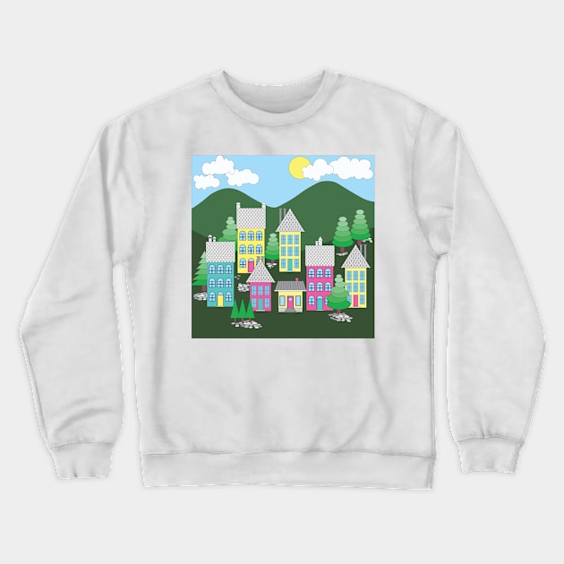 Barrio Alto Verde Crewneck Sweatshirt by FrancesPoff